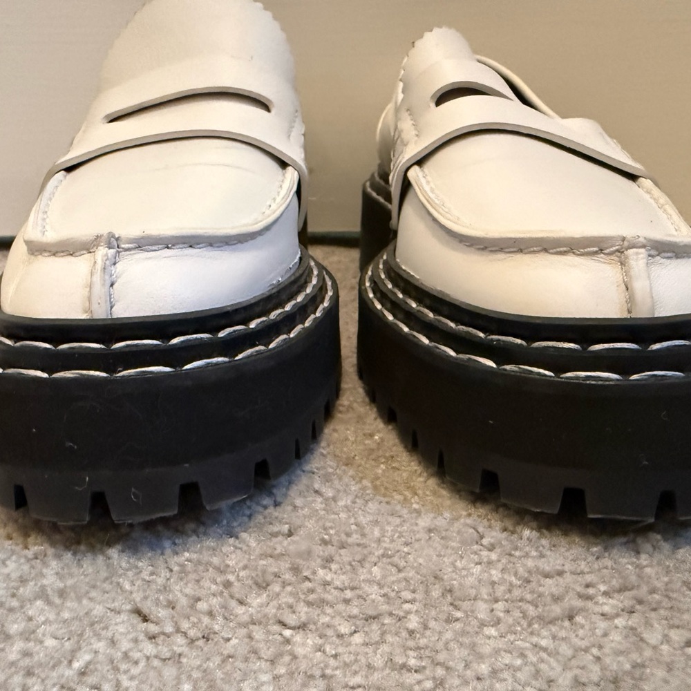 Proenza Schouler off-white Lug Sole Platform loafer sz 37 - Picture 9 of 14
